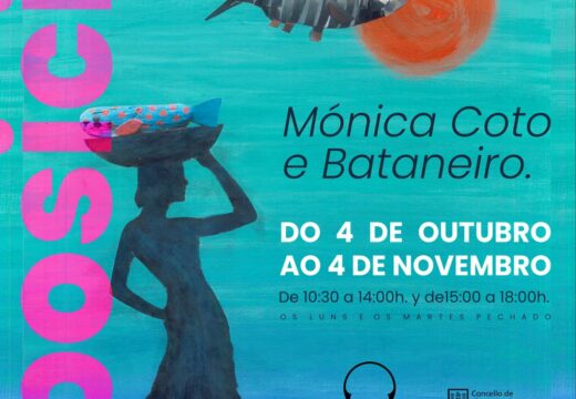 A exposición ‘Peixes coloreando o ceo’, de Mónica Coto e Bataneiro, no Museo Man de Camelle